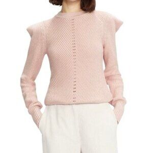 Ted Baker Womens Sunniie Puff Shoulder Jumper  Pink Sweater Size 2